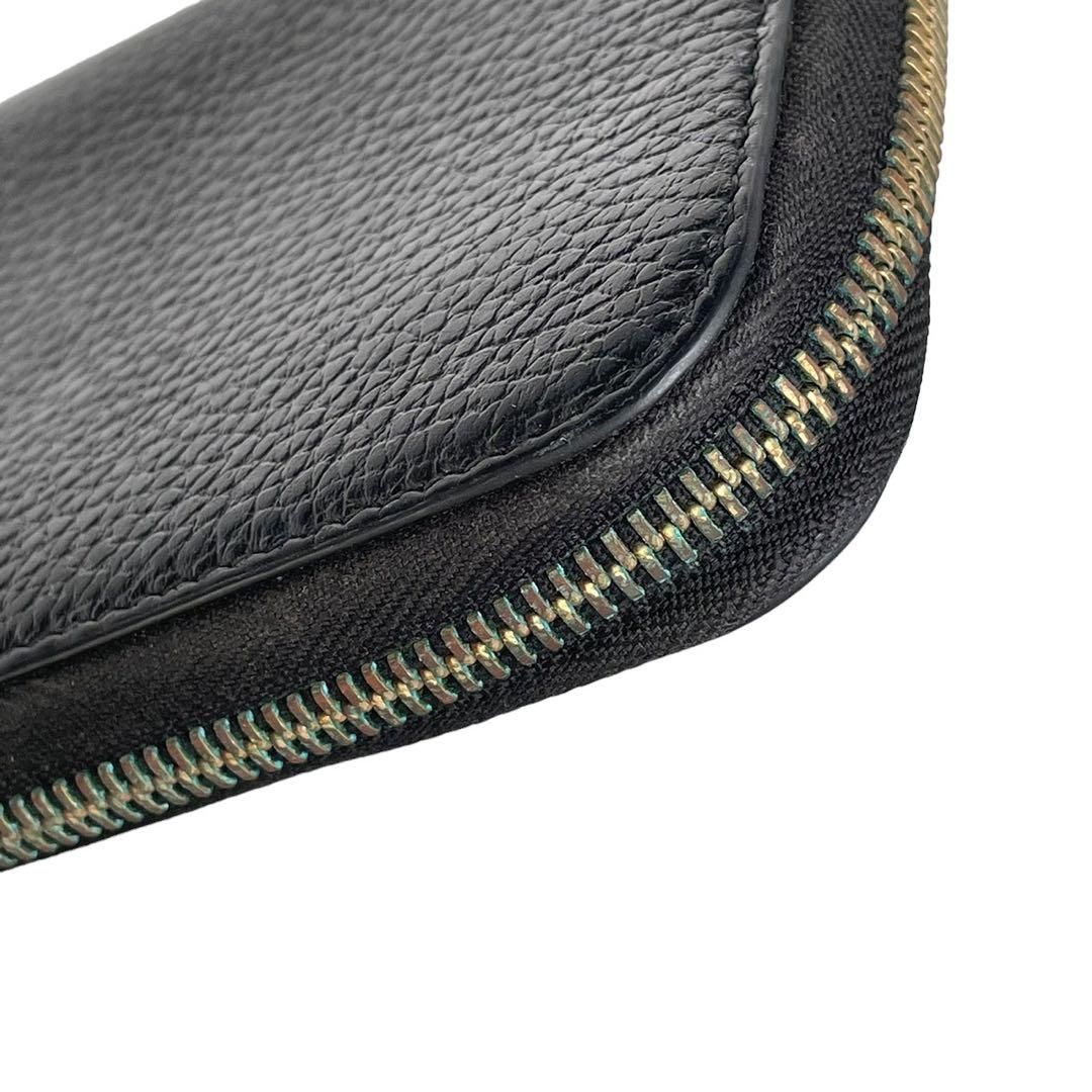 GUCCI グッチ 449347 ラウンドファスナー 長財布 インターロッキング 