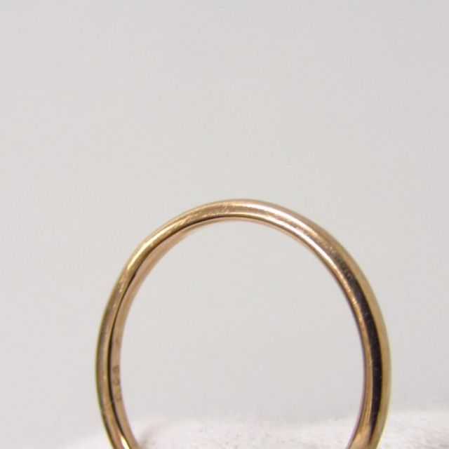 リング K18PG ダイヤモンド0.03ct 11号 透かしデザイン