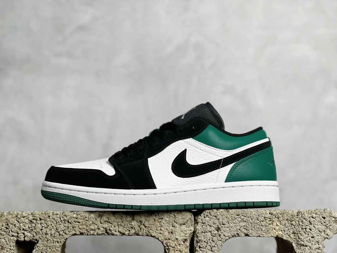 ナイキ スニーカー Nike Jordan Air Jordan 1 low 男女兼用 ブラック×グリーン 23cm-28cm