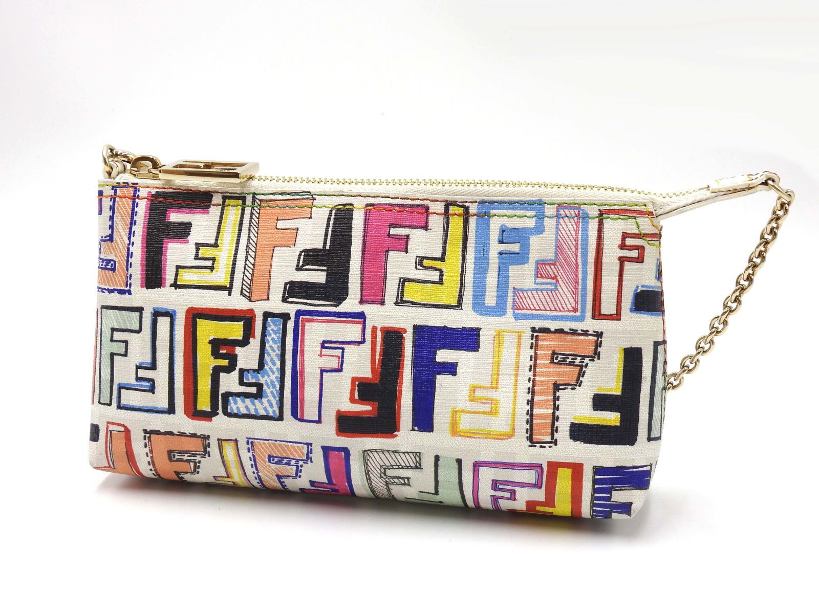 フェンディ ズッカ柄 チェーン バッグ ポシェット アクセソワール