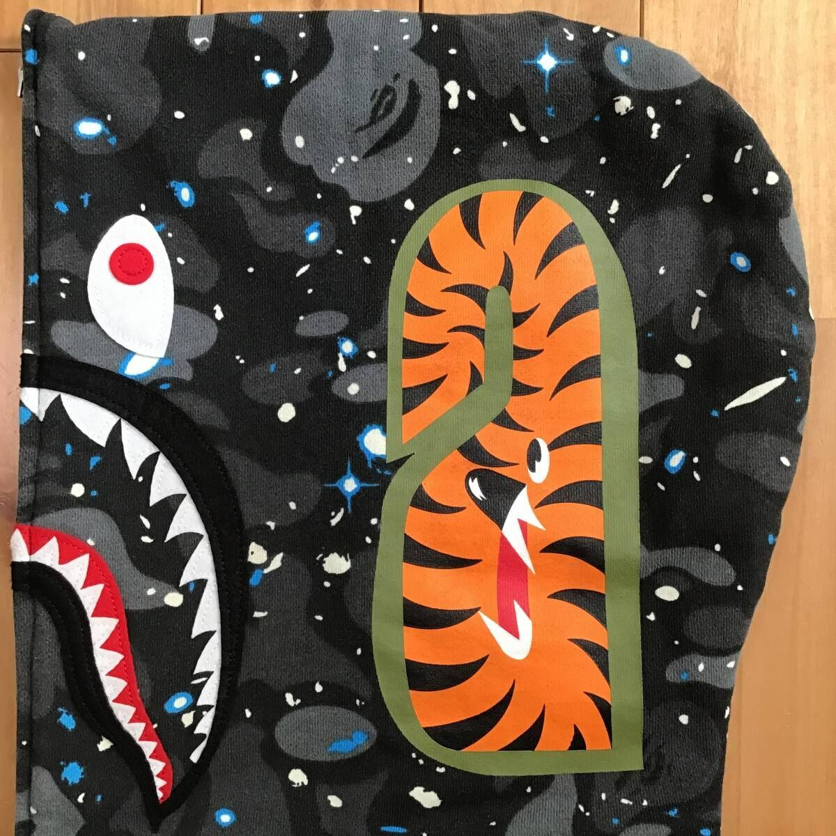 ☆XL☆ 蓄光 Space camo シャーク パーカー shark full zip hoodie a 