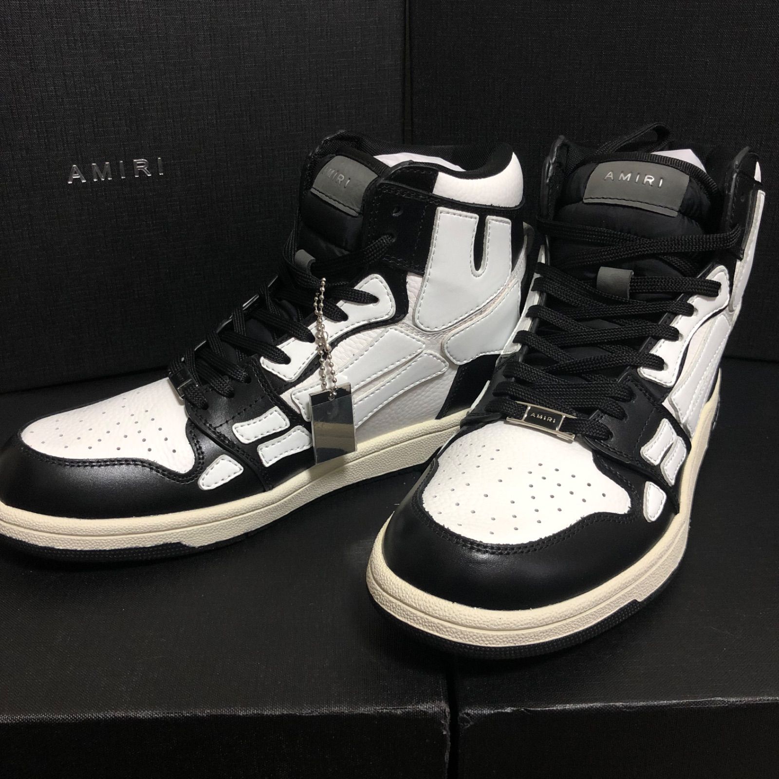 AMIRI アミリ SKEL TOP HI レザースニーカー 27cm-