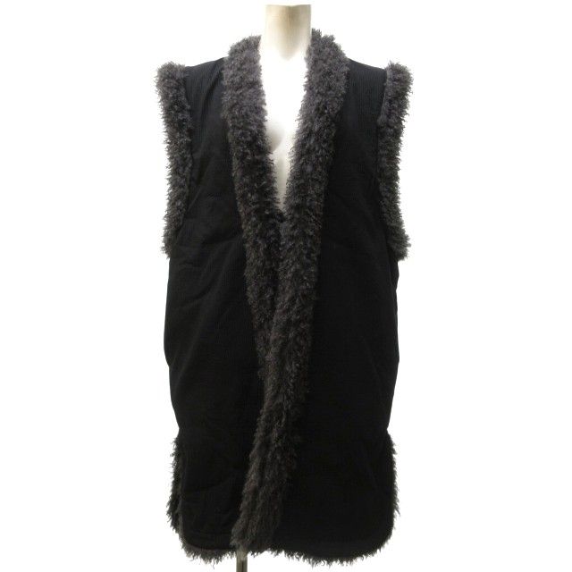 未使用品 ライト WRYHT タグ付き 22AW REVERSIVLE NOMADIC VEST ベスト ジレ ボア オールドジョー取扱い 222WT-VT02 黒 2 約M ライト WRYHT タグ付き 22AW REVERSIVLE NOMADIC VEST ベスト