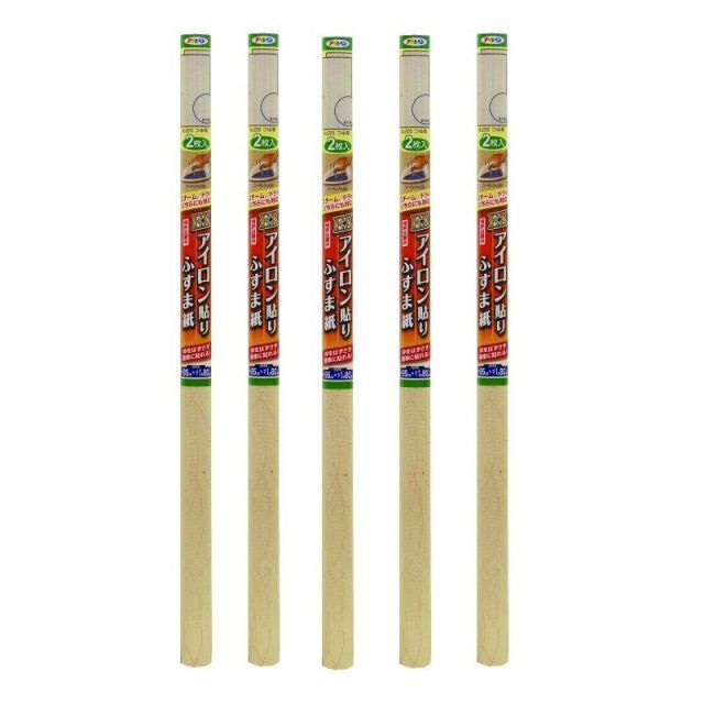 アサヒペン ＥＸアイロン貼りふすま紙 ２枚入り Ｎｏ．２０５つゆ草 5本セット