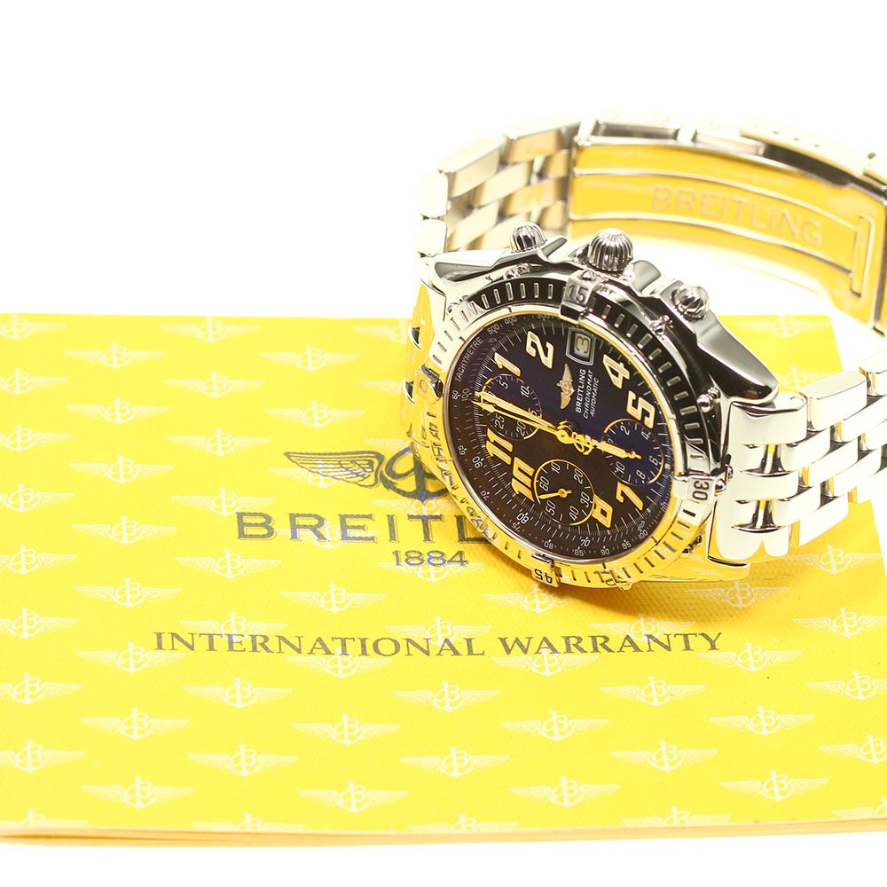 ☆保証書付き【BREITLING】ブライトリング クロノマット ブラック