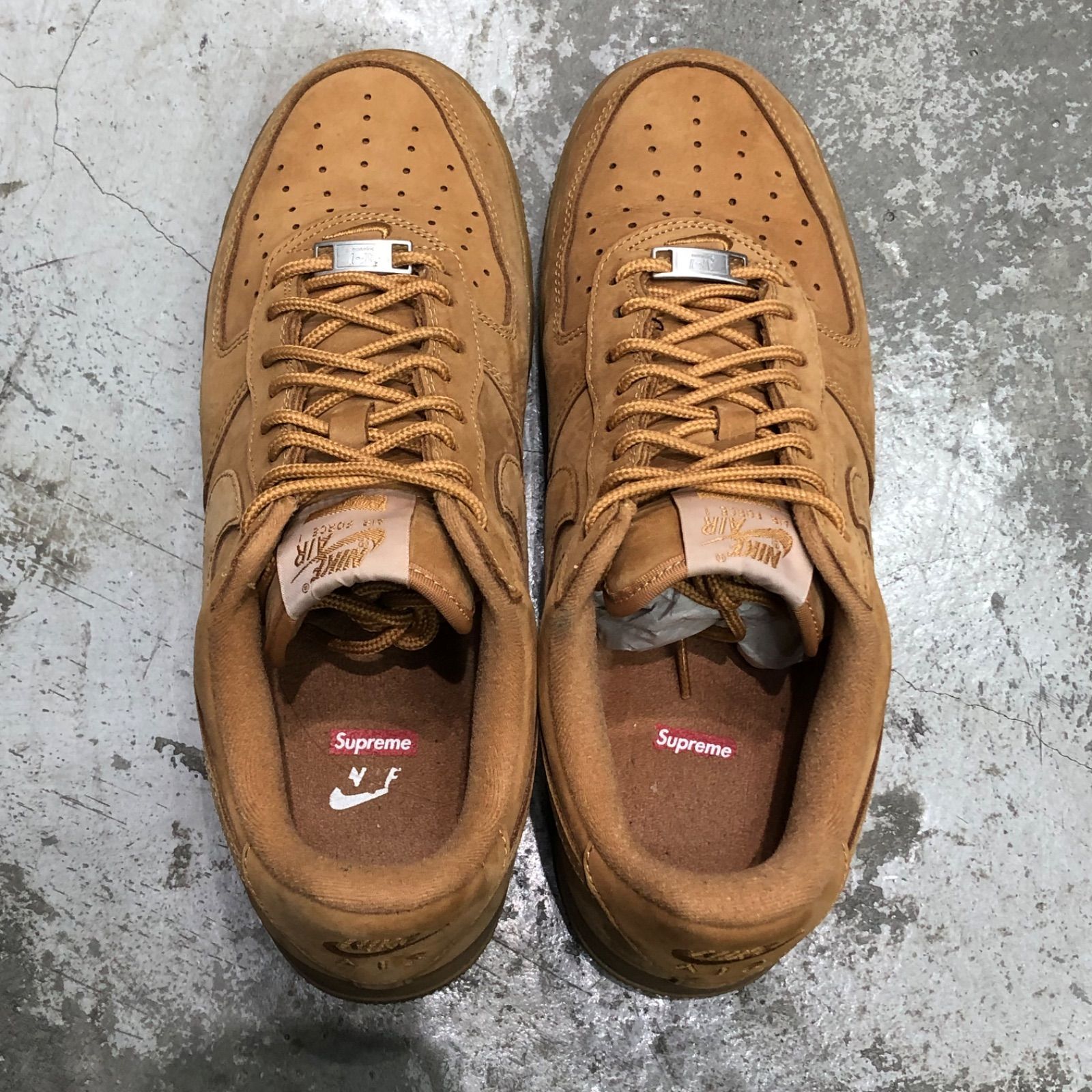 国内正規 Supreme NIKE Air Force 1 Low Flax Wheat コラボ ウィート