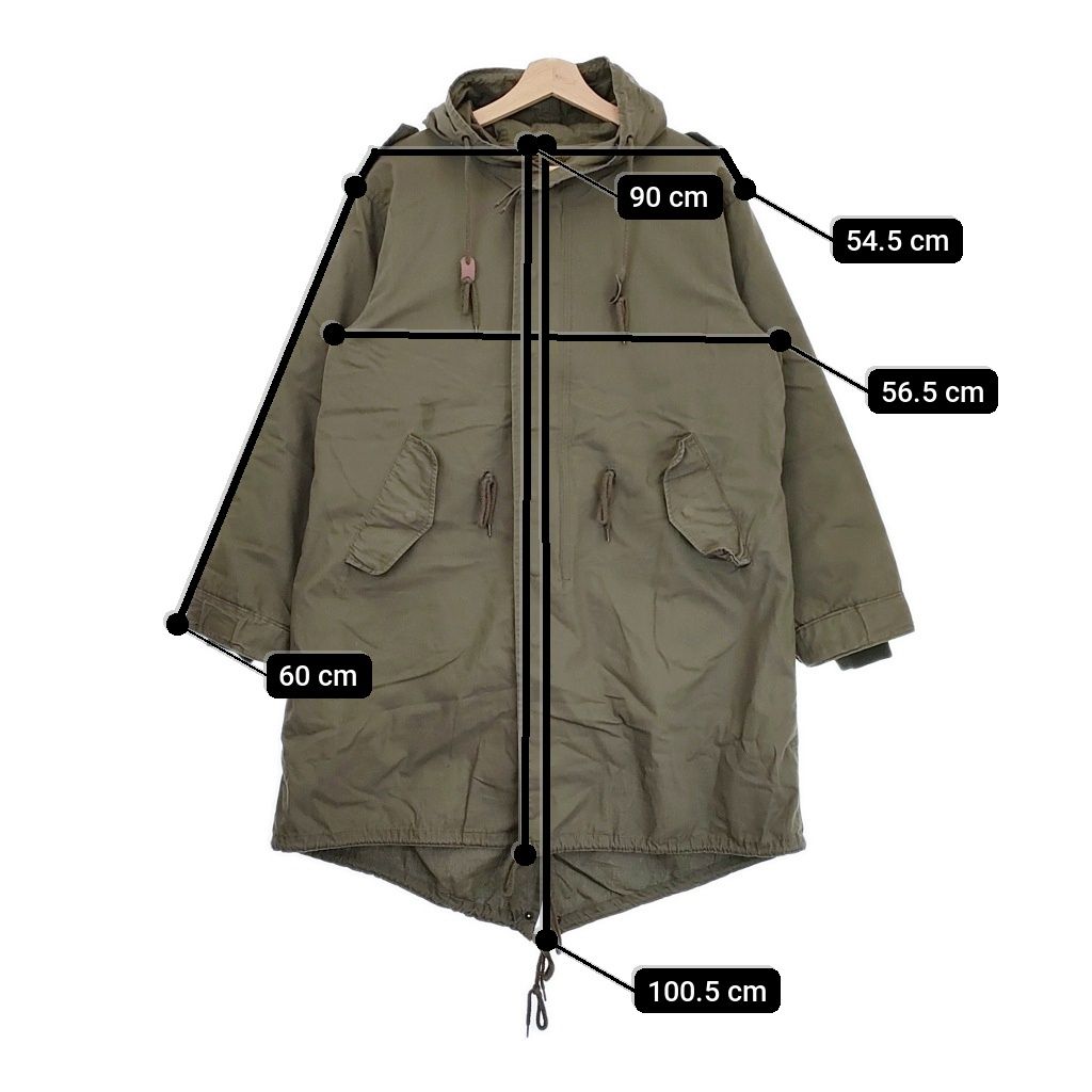 HOUSTON PARKA SHELL M-1951 6043-87-1 サイズXXS ボアライナー付
