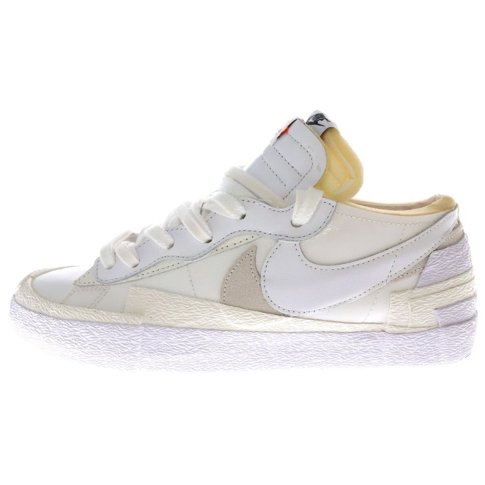 NIKE (ナイキ) ×Sacai BLAZER LOW White Patent Leathe サカイ ブレザーロー ホワイトパテントレザー ローカットスニーカー シューズ ホワイト US9.5/27.5cm DM6443-100
