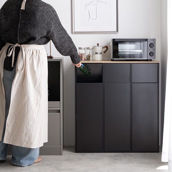 節約 【幅74.5cm】Toy 3連式ゴミ箱 楽天市場】Toy 3連式ゴミ箱 幅74.5