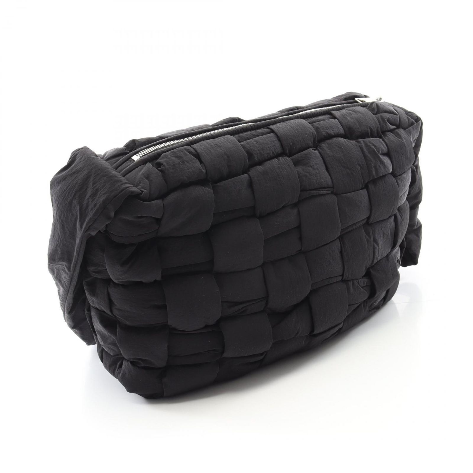未使用級　ボッテガヴェネタ　ショルダーバッグ　イントレチャート　ナイロン　茶 ボッテガヴェネタ BOTTEGA VENETA ショルダーバッグ カセット