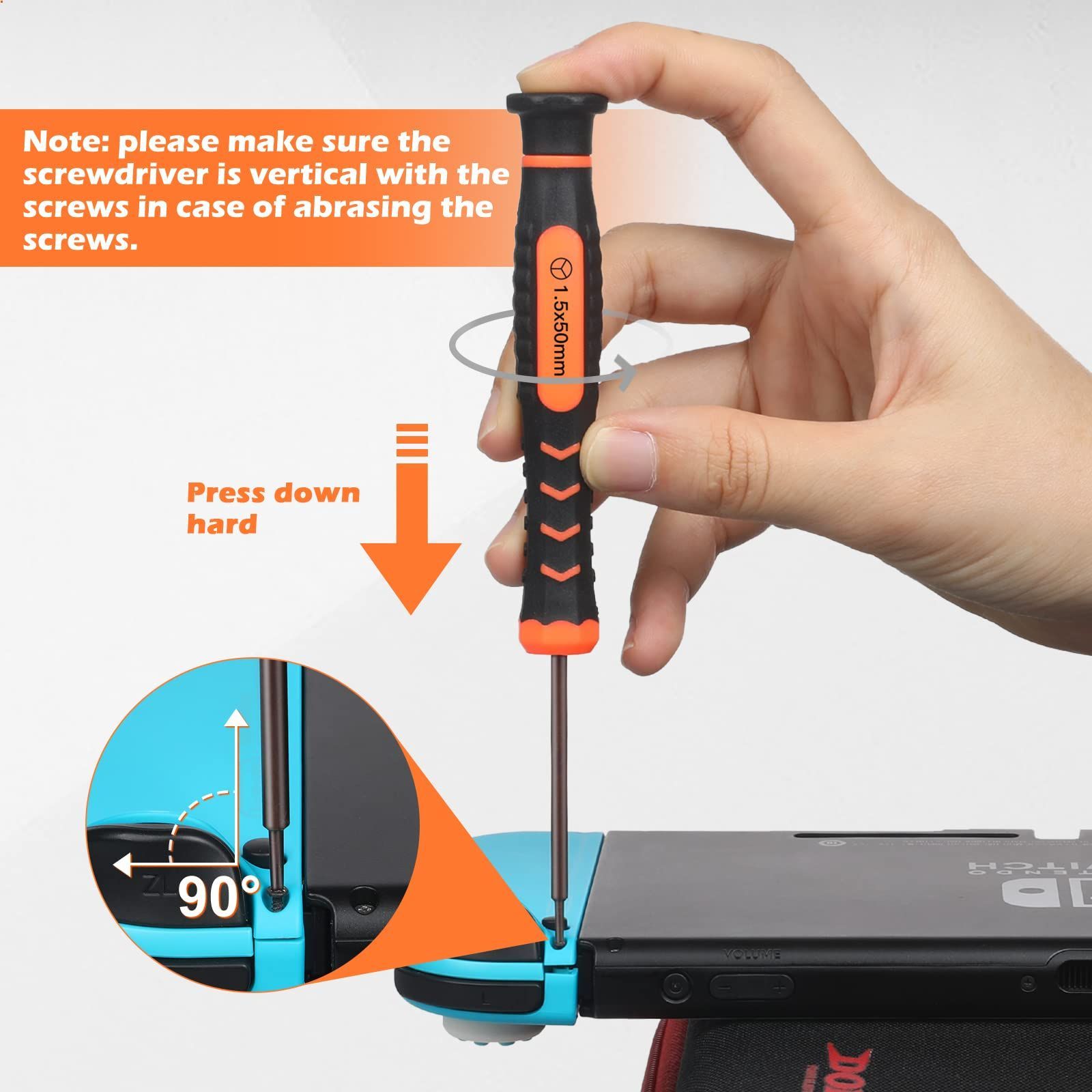 JORESTスクリュードライバーセット、 Switch用、6個ツールキット