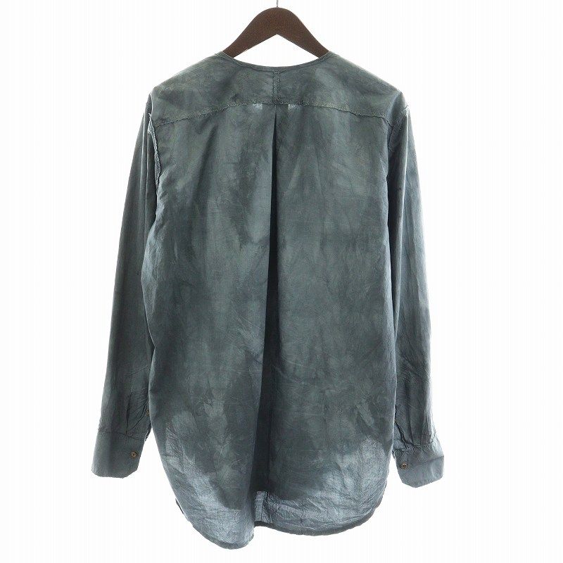 Araki Yuu アラキ ユウ 21SS Raw Cut No Collar Narrow Shirts
