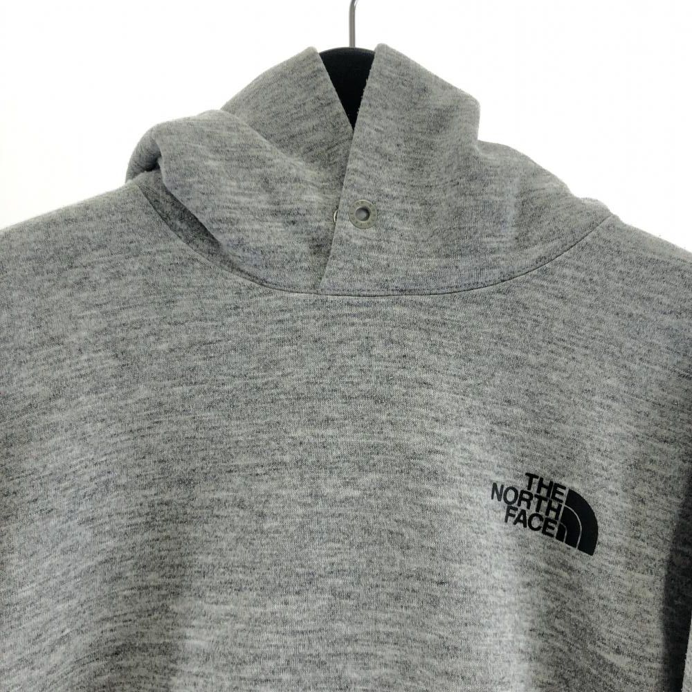 【中古】THE NORTH FACE バックスクエアロゴフーディ サイズL グレー NT62040 ザノースフェイス[17]