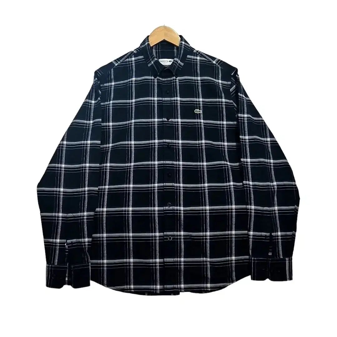【雷市場（ポンジャン）商品韓国直送】M LACOSTE(ラコステ) 基本 ロゴ チェック シャツ (1万ウォンショップ)