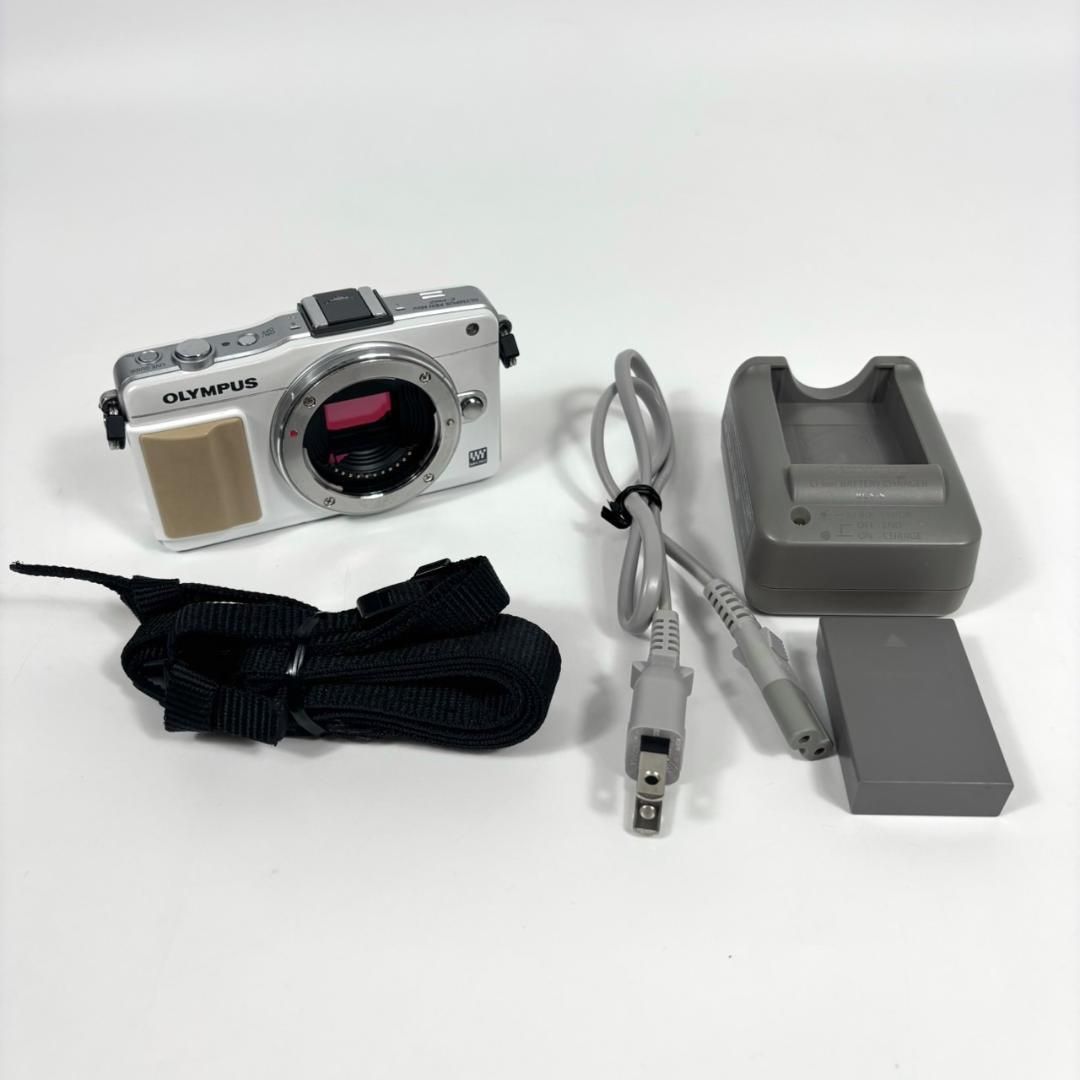 OLYMPUS E-PM2 カメラ ボディ ホワイト オリンパス - メルカリ