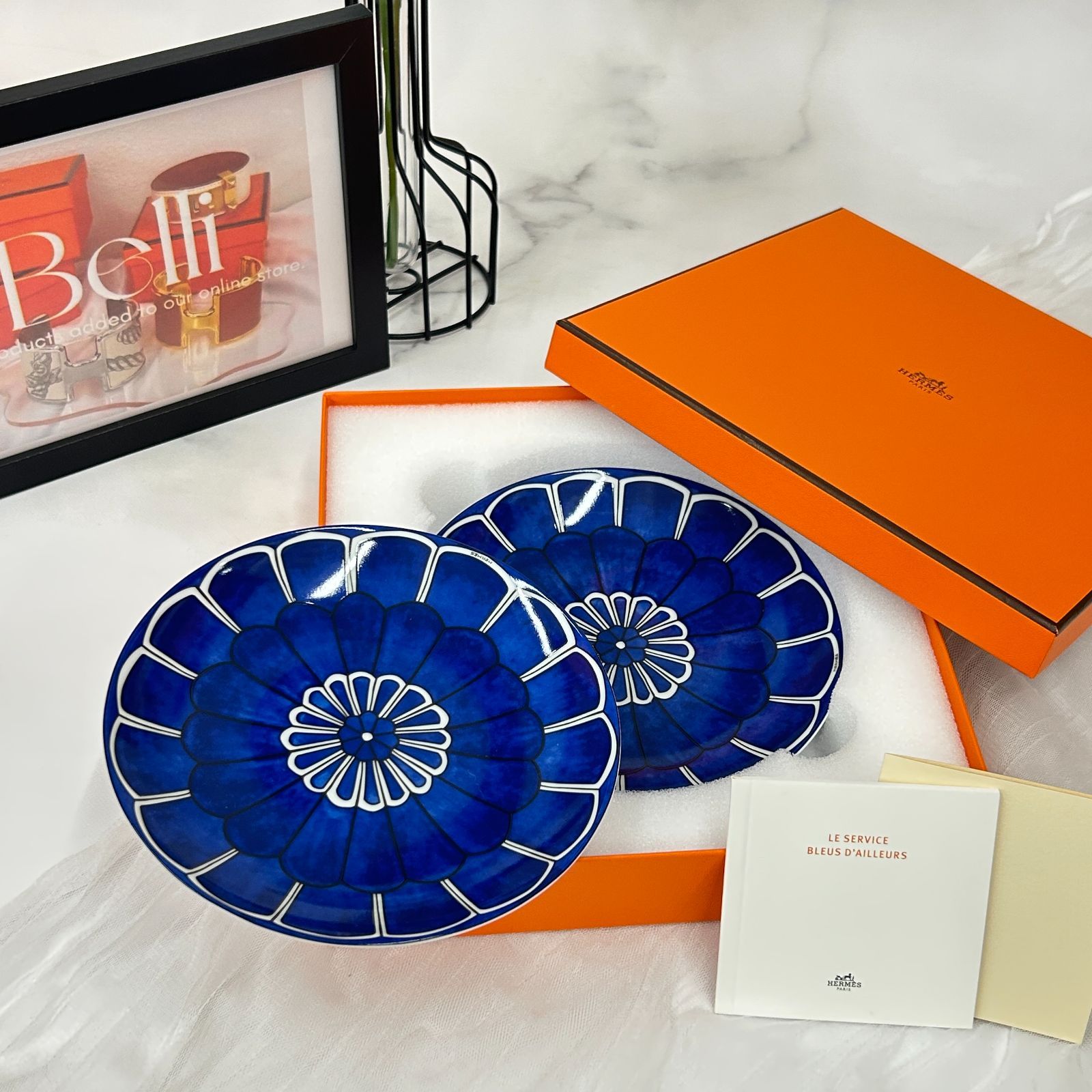 HERMESエルメス ブルーダイユール パンプレート HERMES - 【新品 未使用】エルメス ブルーダイユール パン