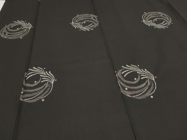 平和屋着物○本場大島紬 7マルキ 泥染め 地空き 吉祥文 総絣 正絹 逸品  