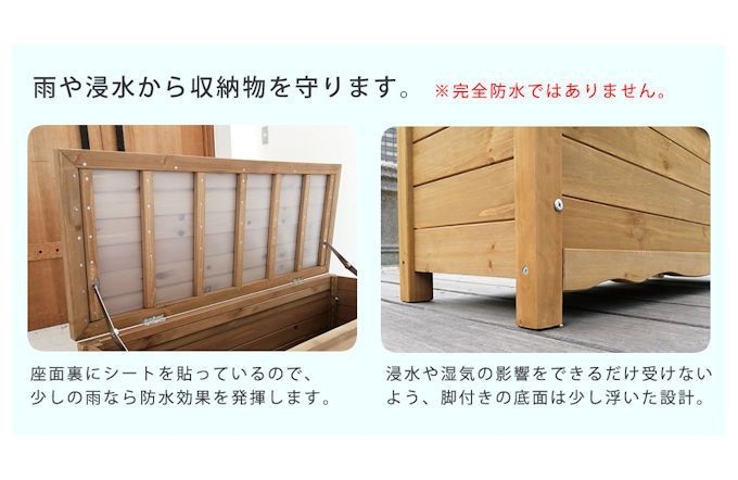 木製ボックスベンチＭ 物置