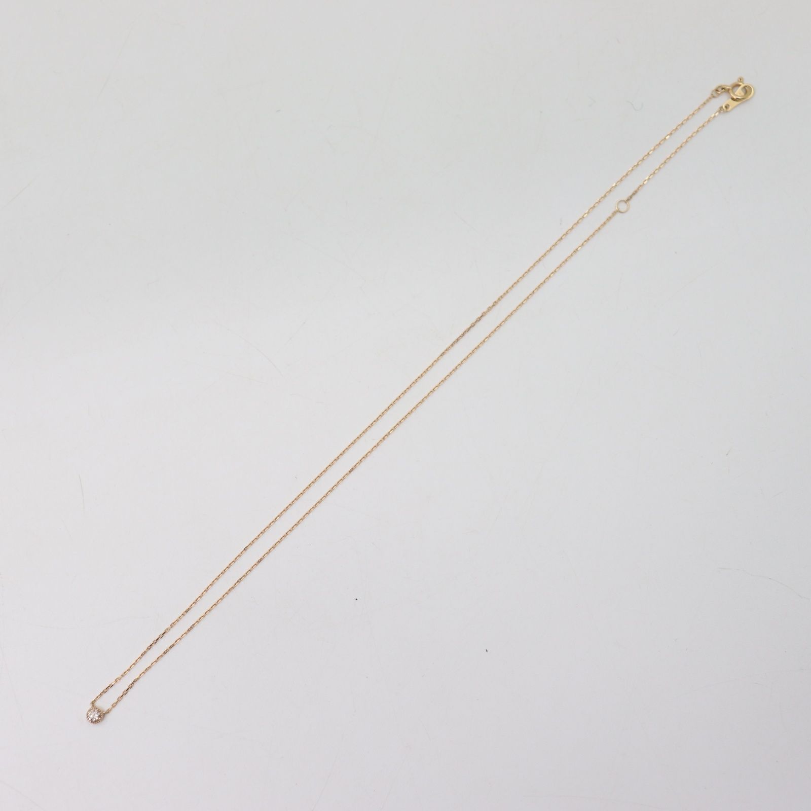 ITYC552KGZM4 agete アガット K18 ダイヤネックレス 0.07ct 0.9g  