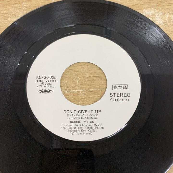○01)【同梱不可】【見本盤】Robbie Patton/Don't Give It Up