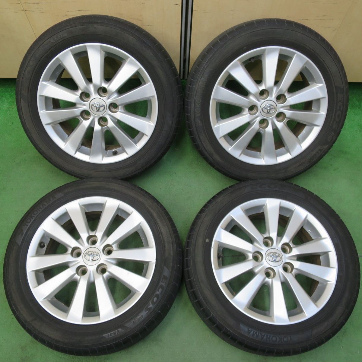 4本価格 トヨタ オーリス 純正 205|55R16 ヨコハマ エコス ES31 16インチ PCD114.3|5H 5050813イノ
