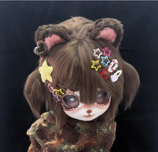 着ぐるみヘッド kigurumi NO.32 ブラウン くま ファースーツ 全頭ヘッド ケモノ マスク ぬいぐるみ コスプレ コスチューム