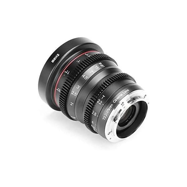 Meike シネマレンズセット 16mm 25mm T2.2 cine メイケ Amazon.com : MEKE 25mm T2.2 Large Aperture Manual Focus Low