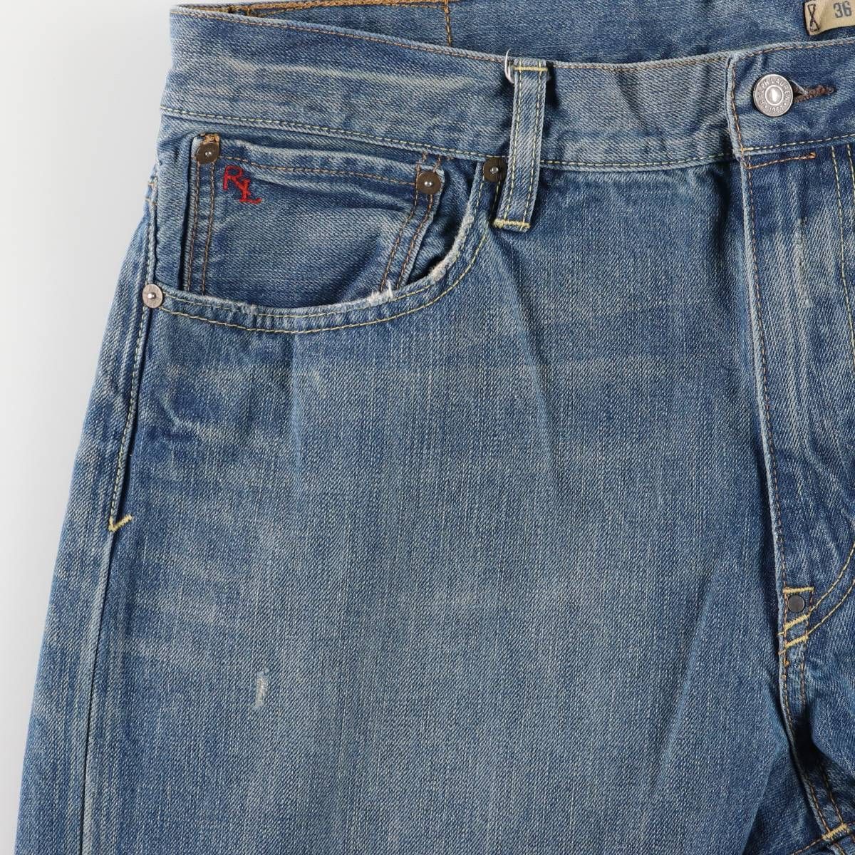 LAUREN ストレートデニムパンツ