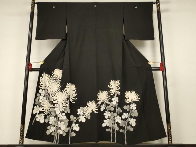 平和屋着物＊夏物 黒留袖 絽 冊子花文 金彩 正絹 逸品 未使用