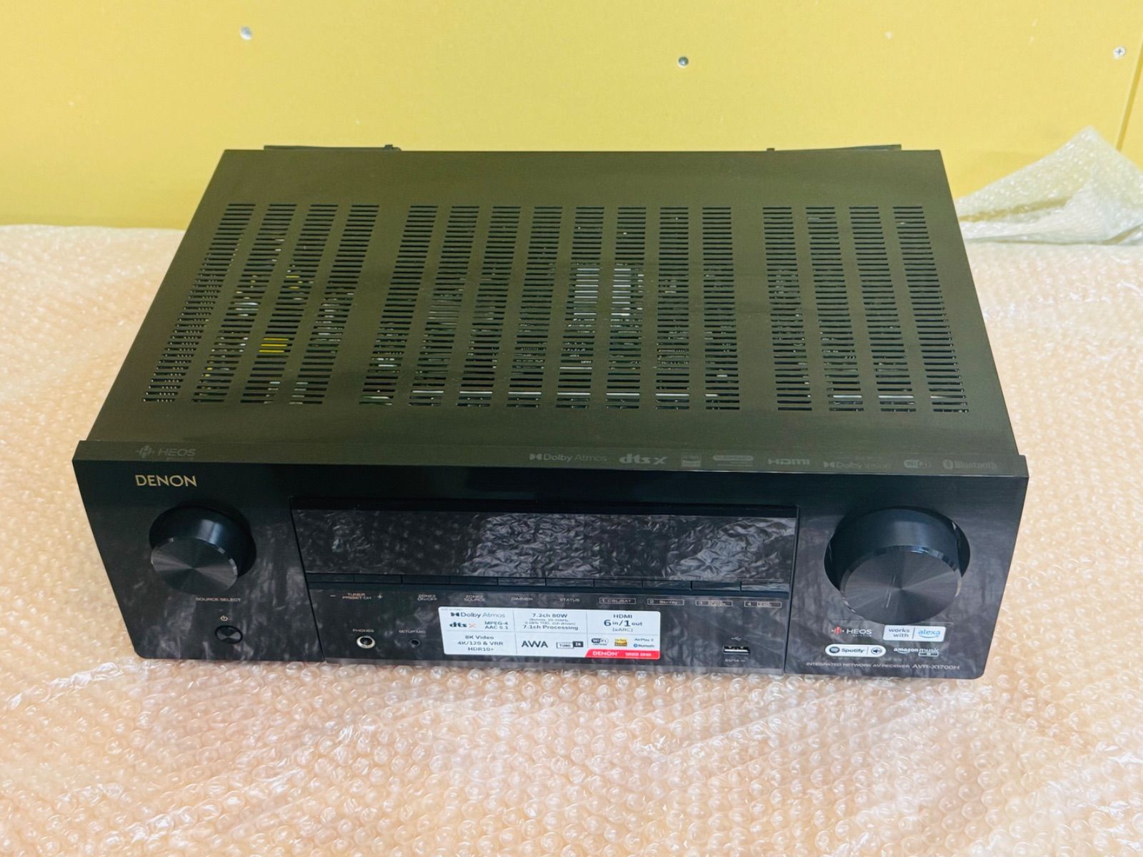 【未使用品 週末特価】DENON AVR-X1700H AVR-X1700H Refurbished - 7.2 Ch. 80W 8K AV Receiver Powered