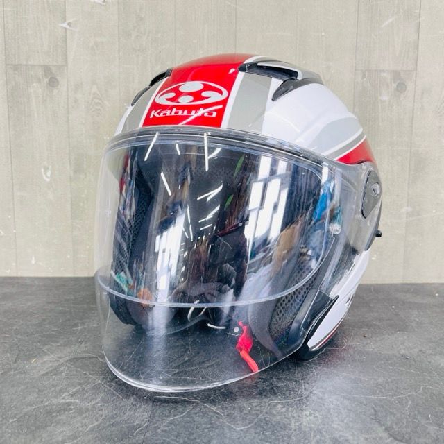 Kabuto Exceed ジェットヘルメット ホワイト/レッド Kabuto Exceed ジェットヘルメット ホワイト/レッド OGK Kabuto OGK