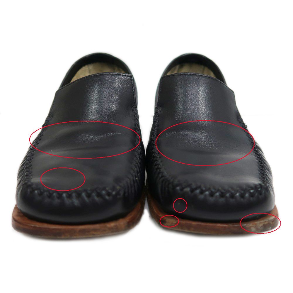 【メンズブランド革靴】　LOUIS VUITTON　7.5　ローファー　ブラック 新春SALE】【名東】【LOUIS VUITTON】ルイヴィトン ローファー サイズ6