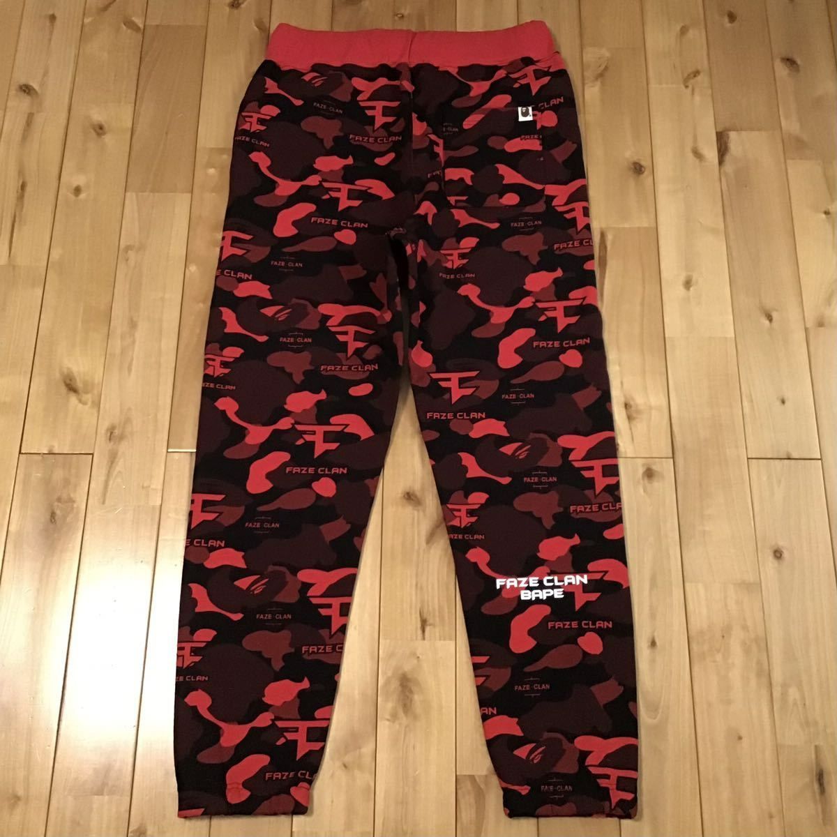 ★新品★ FAZE CLAN BAPE camo スウェットパンツ Mサイズ a bathing ape sweat pants エイプ ベイプ  アベイシングエイプ 迷彩