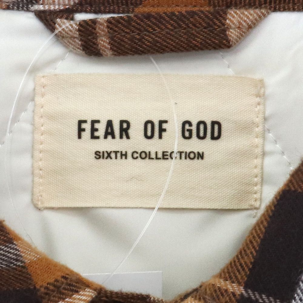 FEAR OF GOD 中綿入りオーバーサイズチェックシャツ - メルカリ