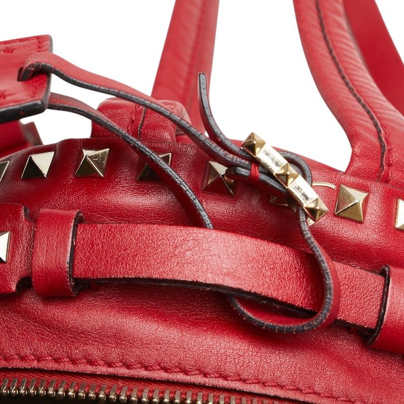 VALENTINO ロックスタッズ バックパック 赤 レッド リュック