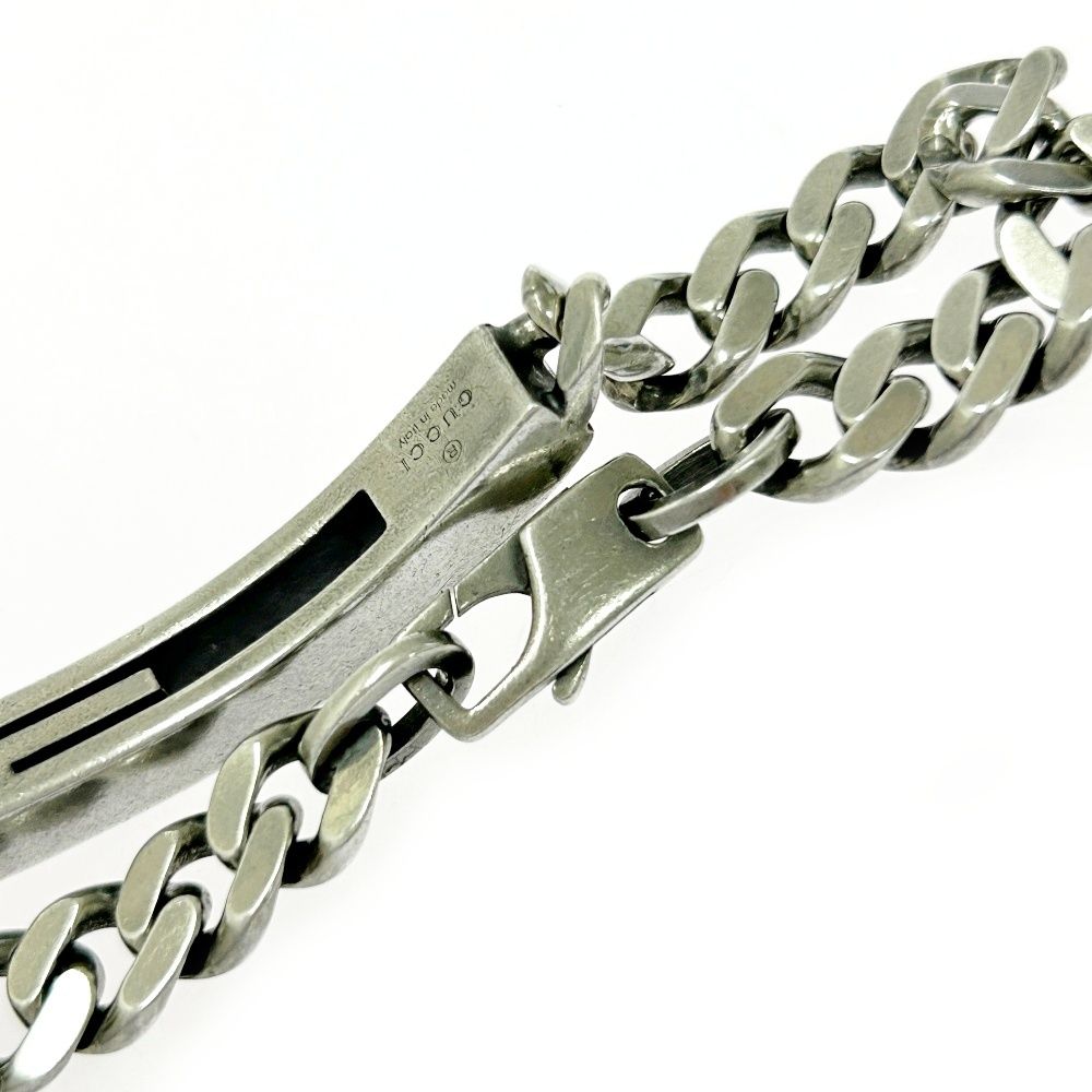 GUCCI グッチ シルバー カットアウトG 喜平 ブレスレット 28.8g 925