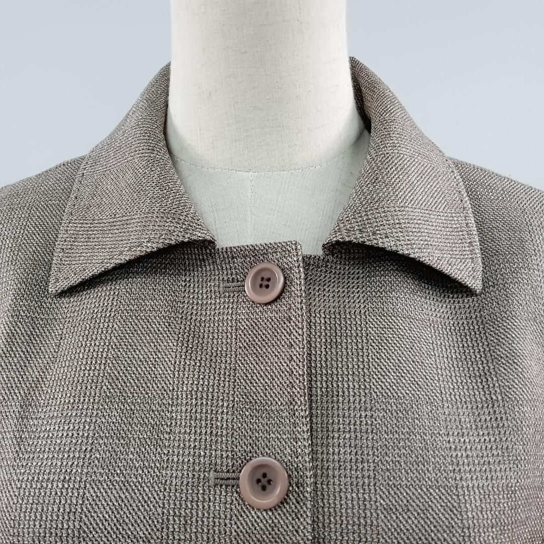 Leilian レリアン ジャケット アウター 13 ウール混 日本製 おしゃれ