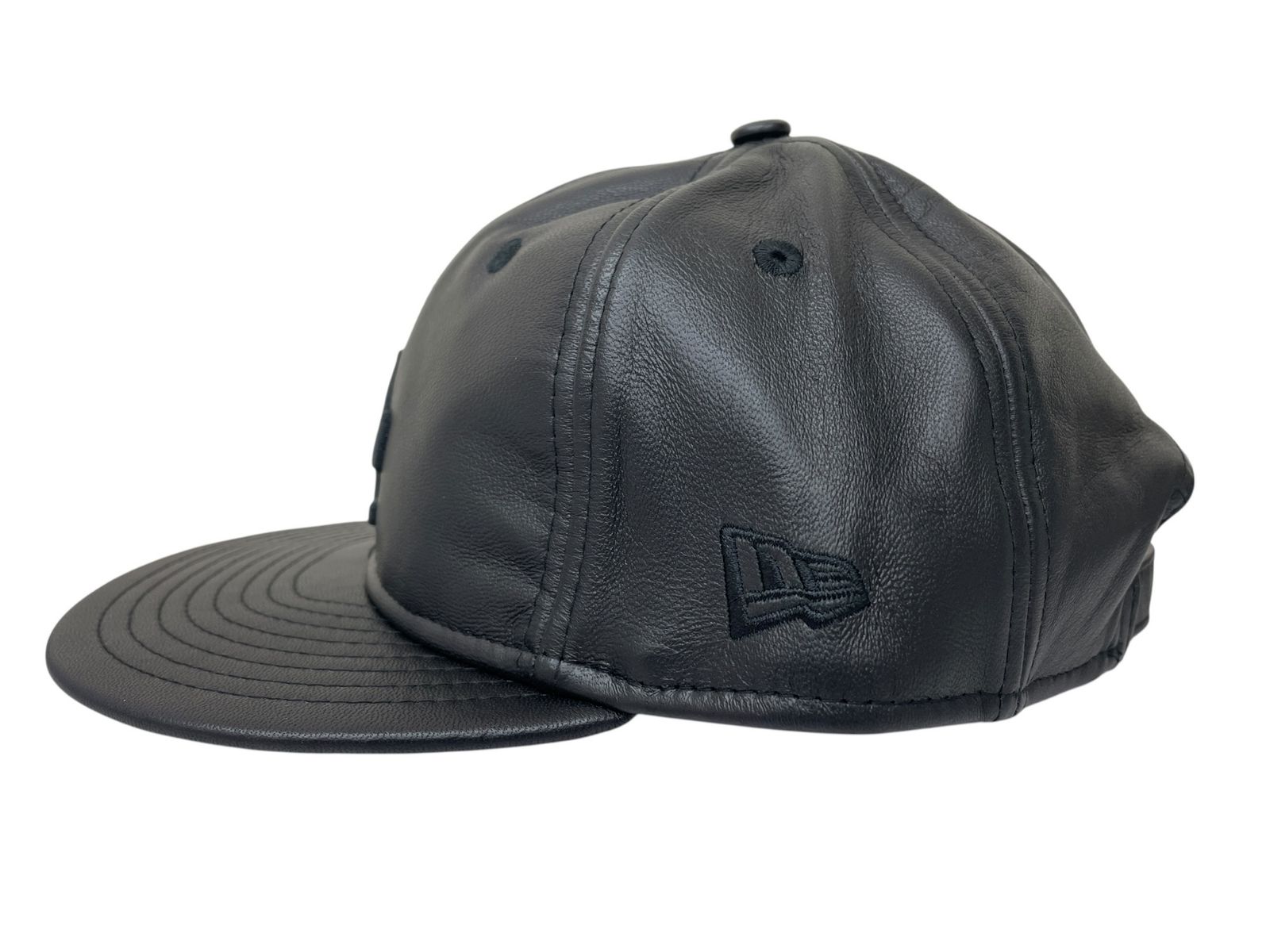 NEWERA ニューエラ レザーキャップ GENUINE LEATHER CAP 本革 MLB ロサンゼルスドジャース 60585323 F ブラック メンズ|049