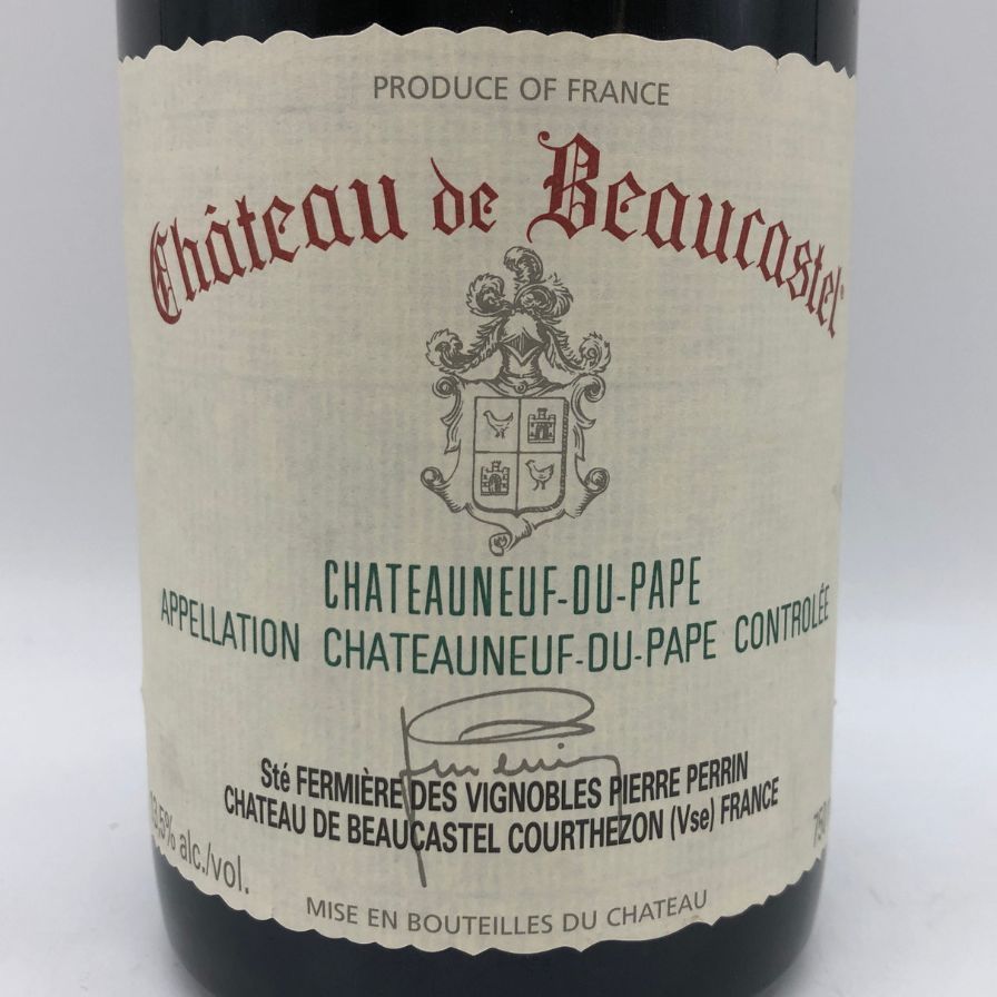 シャトー ド ボーカステル オマージュ ア ジャック ペラン 2010 Chateau de Beaucastel Hommage a Jacques Perrin フランス ローヌ 赤ワイン シャトー ド ボーカステル ア オマージュ ジャック ペラン 1994年 ワイン