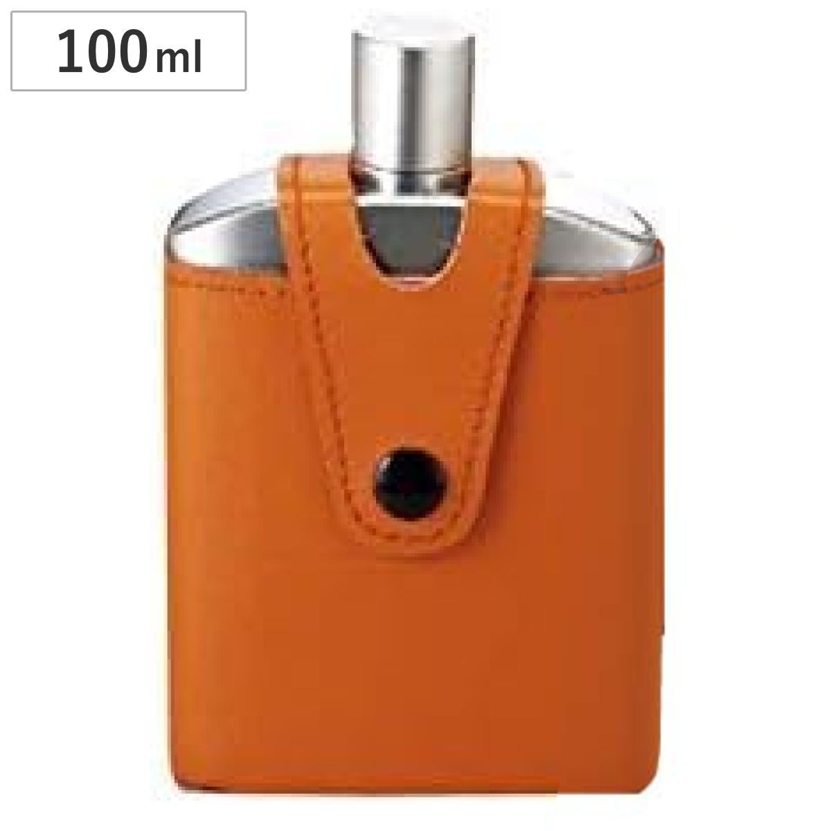 ウイスキーボトル バッカス ウィスキーボトル 100ml 皮ケース