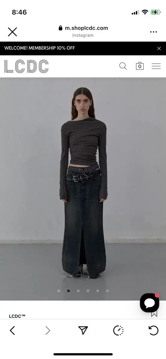 LCDC 曲線 ロング スリーブ トップス