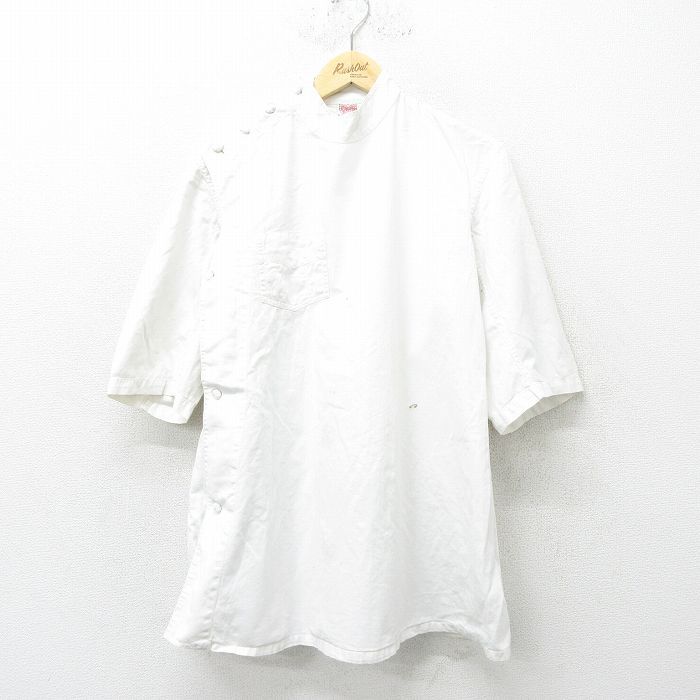 S/古着 半袖 ビンテージ ミリタリー スモック シャツ メンズ 60s 白 ホワイト spe 24may16 中古 トップス
