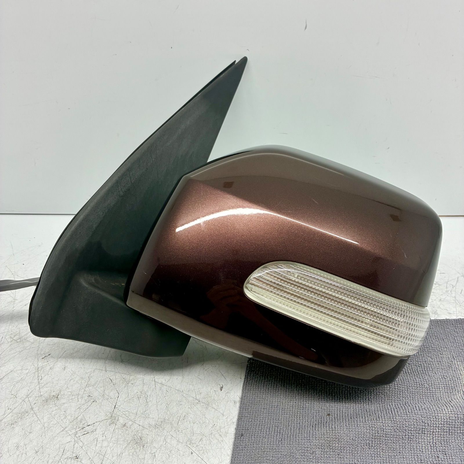 S330V S331V S330G S320G ハイゼット アトレー ドアミラー サイドミラー 左側 助手席側 L ウィンカー付 5P 2P 5ピン＋2ピン 茶色 P70768