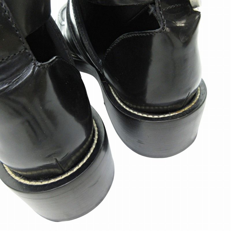 バレンシアガ BALENCIAGA サンチュール アンクルブーツ レザー
