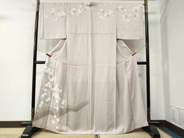 平和屋着物○訪問着 作家物 渡り橋舞桜文 正絹 逸品 CAAW8488yc - メルカリ