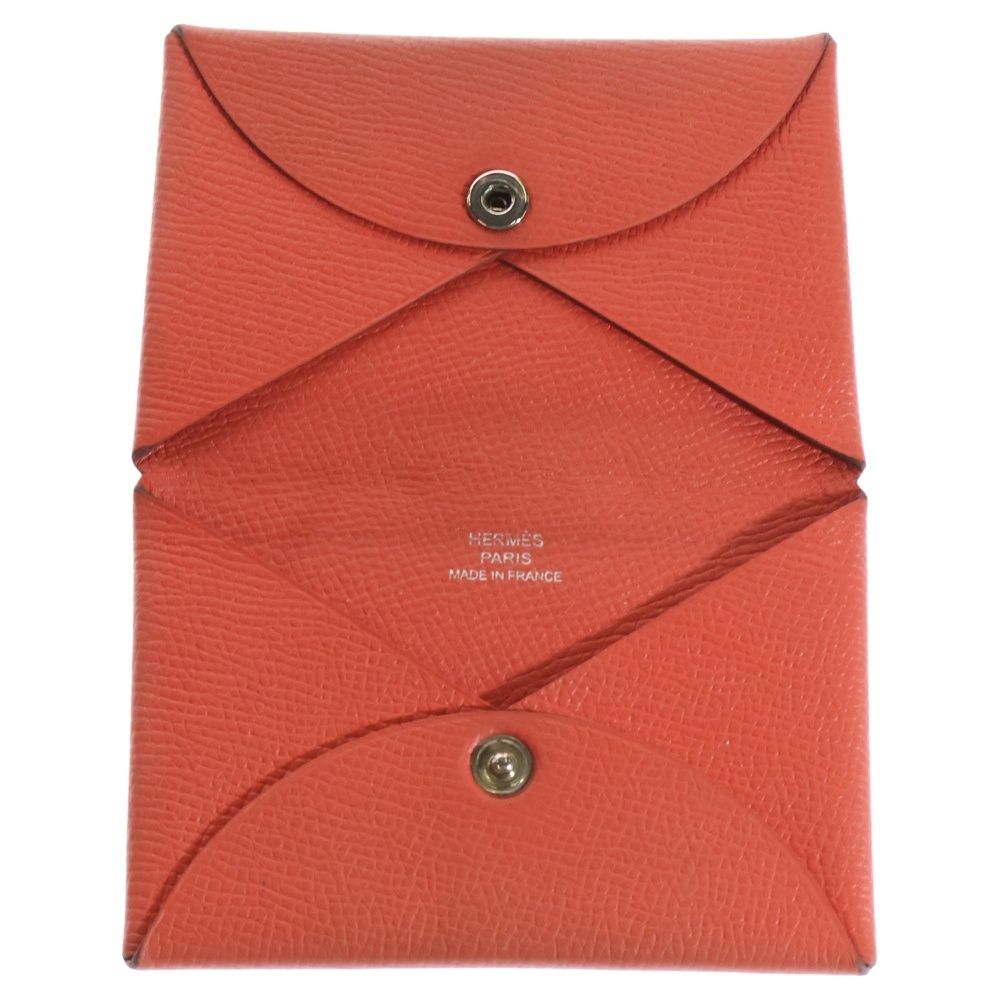 HERMES (エルメス) カルヴィ レザーカードケース レッド 2018年