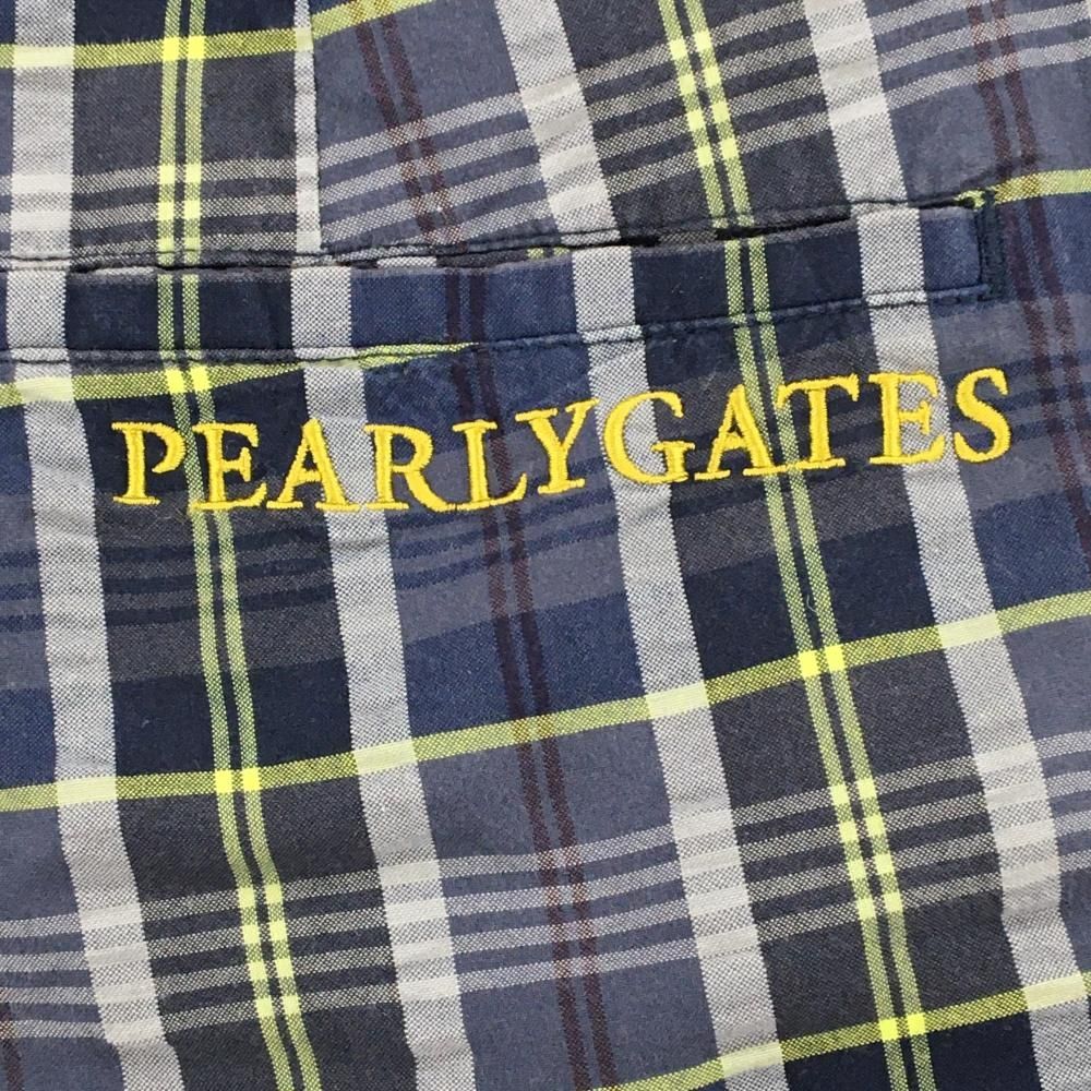 パーリーゲイツ★ショートパンツ★紺★ネイビー/チェックサイズ00 PEARLY GATES（パーリー ゲイツ）ショートパンツ 紺 サイズ:1(M