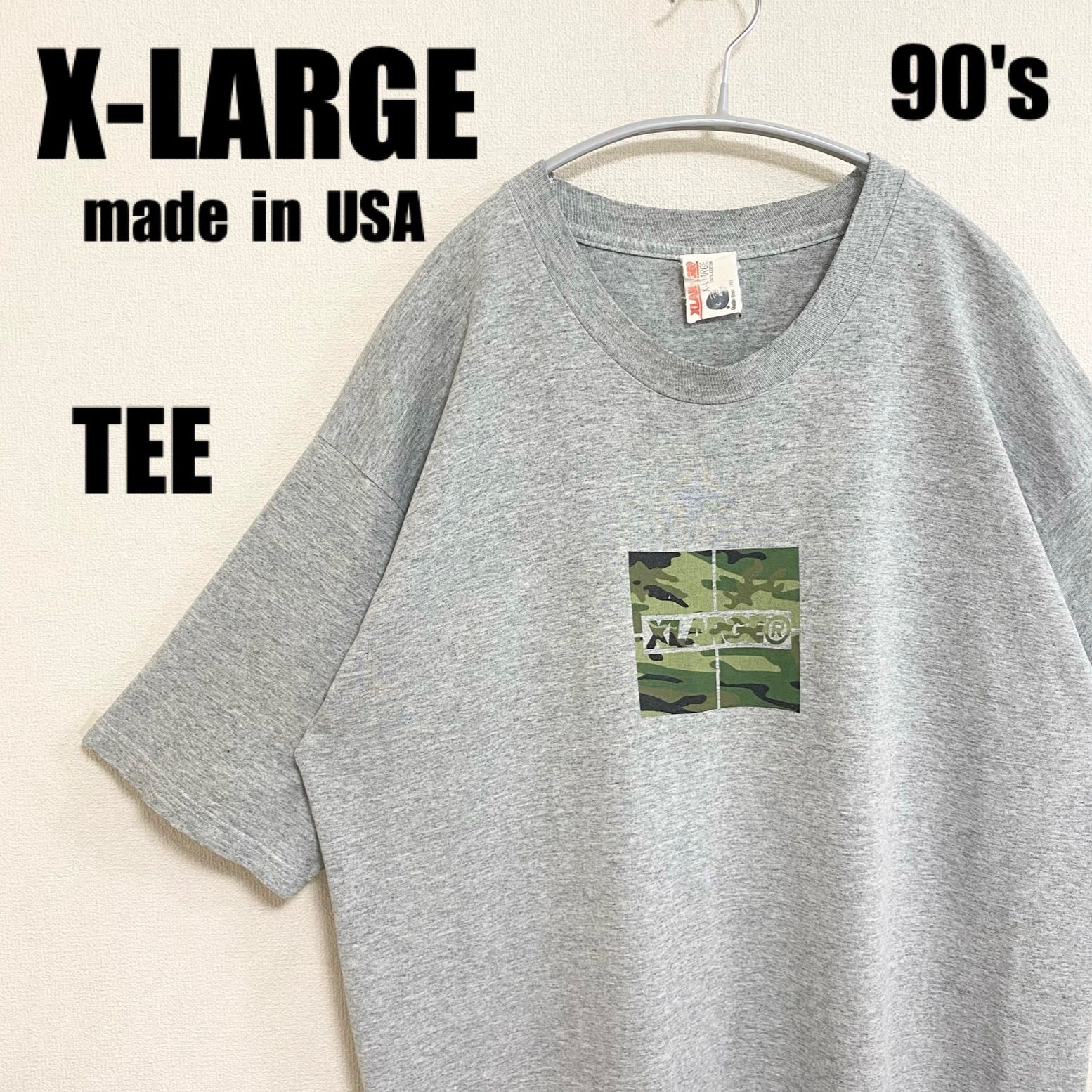 90s USA製 エクストララージ Tシャツ X-LARGE TEE 迷彩柄プリント 
