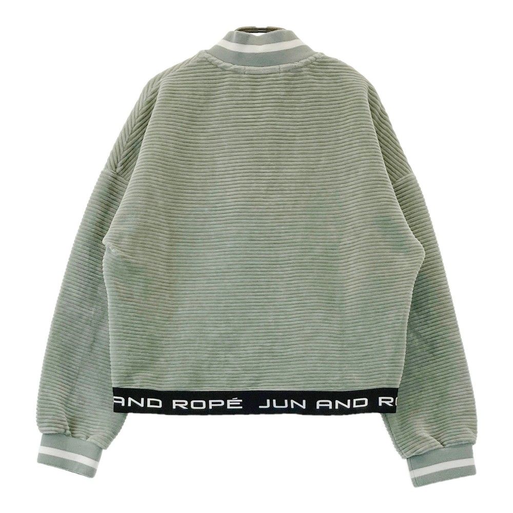 サイズ：M JUN&amp;ROPE ジュン アンド ロペ ERM-21000 半袖スウェット  ブラック系 [240101416559] ゴルフウェア レディース ストスト サイズ：M JUN&ROPE ジュン アンド ロペ ERM-21000 半袖
