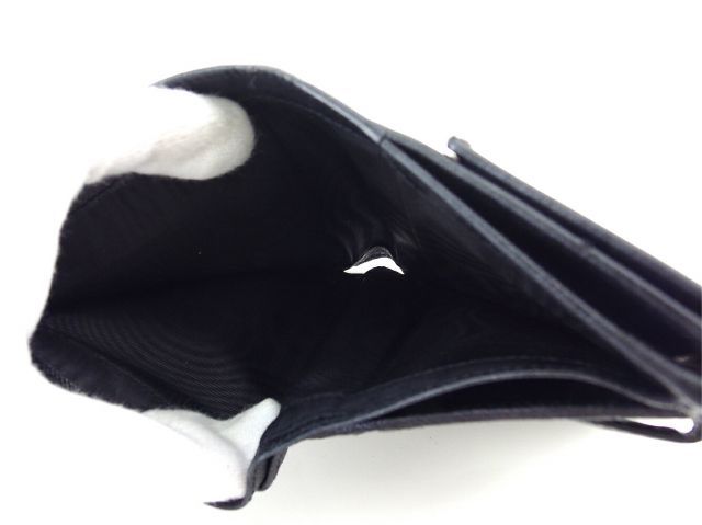 サルヴァトーレ フェラガモ Wホック 財布 二つ折り ミニ財布 レディース メンズ ガンチーニ ブラック シルバー レザー Salvatore Ferragamo T20282